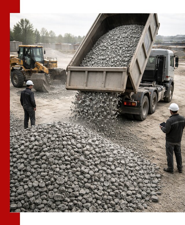 Доставка гранитного щебня фракции 20-40 в Зеленокумске