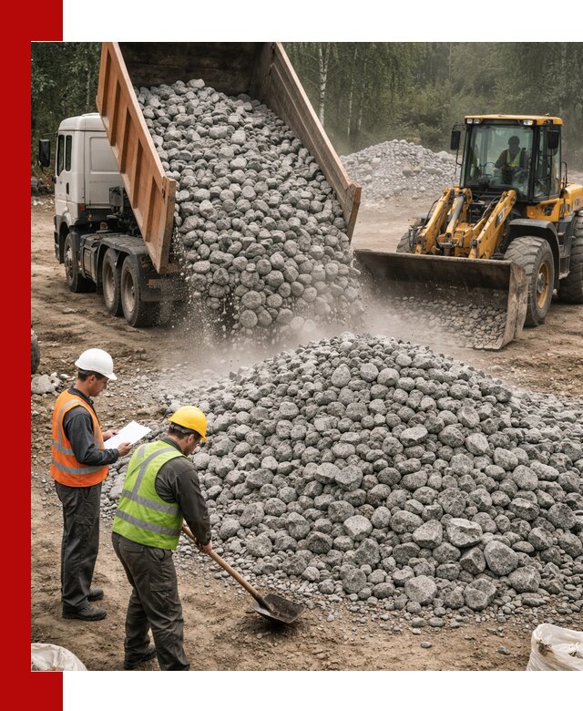 Гранитный щебень фракция 70-150 доставка в Зеленокумске