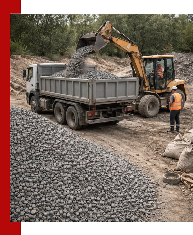 Доставка гравийного щебня в Зеленокумске оптом и в розницу