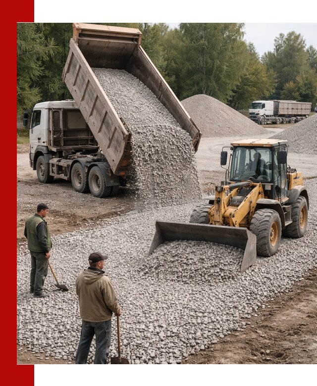 Купить гравийный щебень фракция 20-40 в Зеленокумске с доставкой