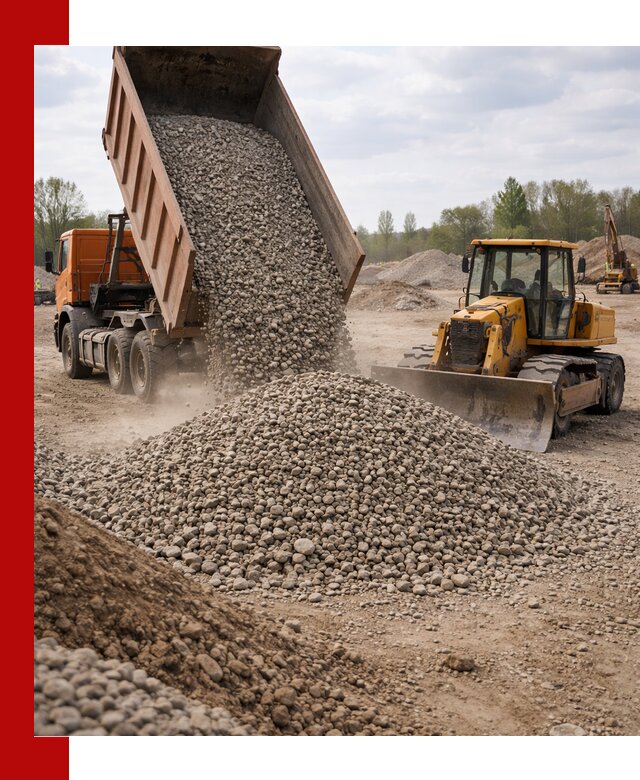 Доставка гравийного щебня фракции 40-70 в Зеленокумске