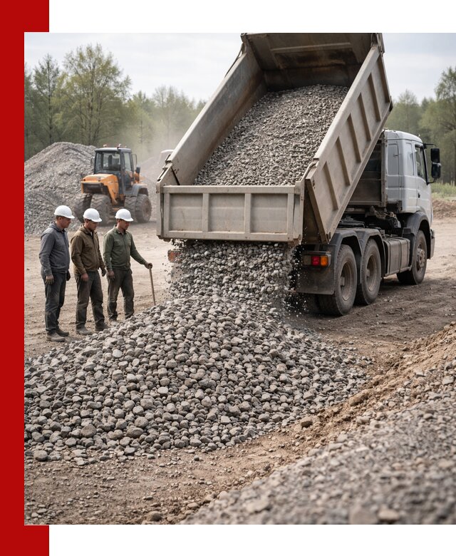 Доставка гравийного щебня фракции 70-120 в Зеленокумске