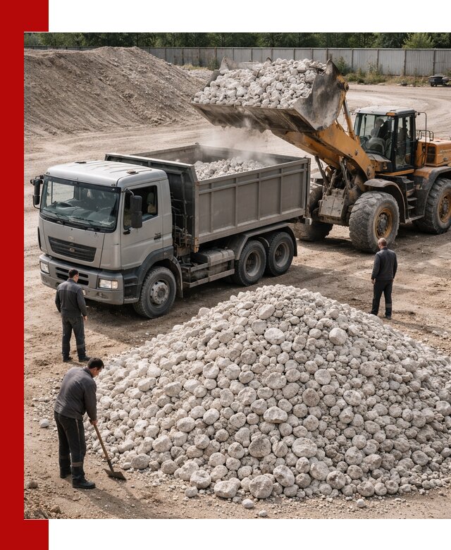 Известняковый щебень фракция 70–150 с доставкой в Зеленокумске