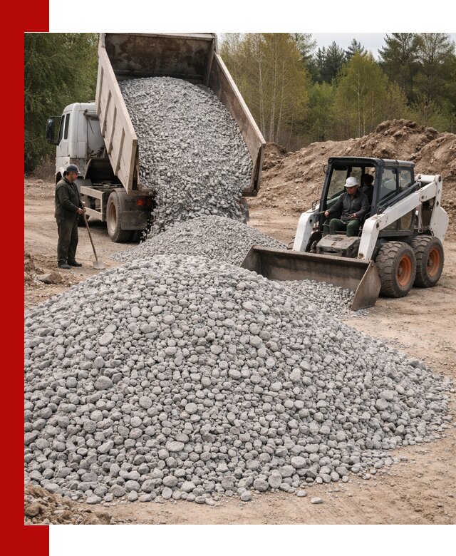 Доставка доломитового щебня в Зеленокумске напрямую от карьера