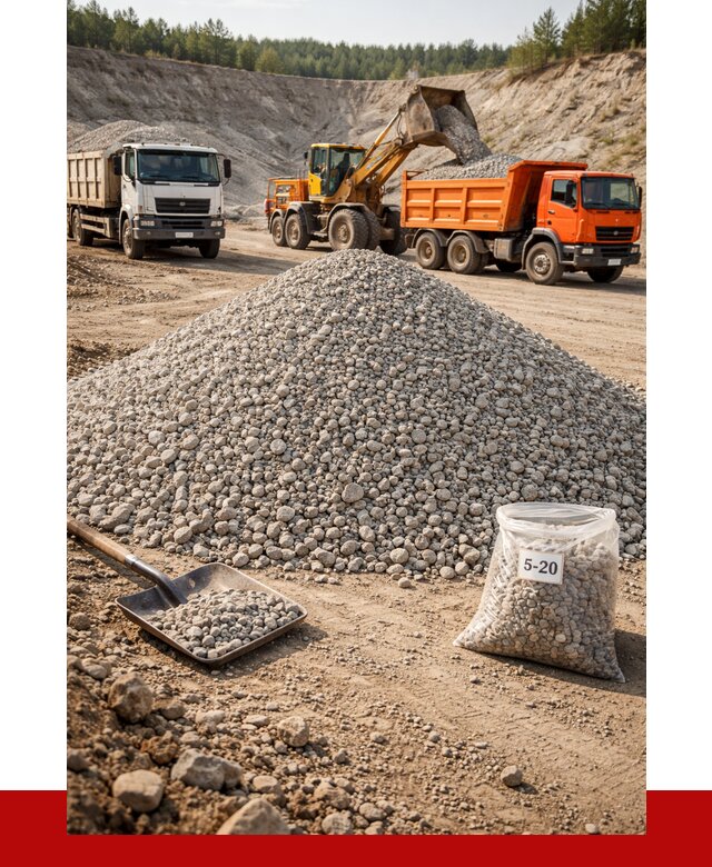 Доломитовый щебень фр. 5-20 в Зеленокумске от 4276 р. | ПРОНЕРУДЗлм