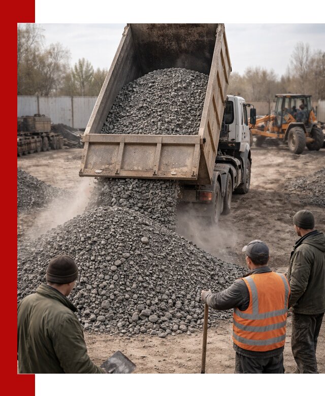 Доставка шлакового щебня в удобные сроки по выгодной цене в Зеленокумске