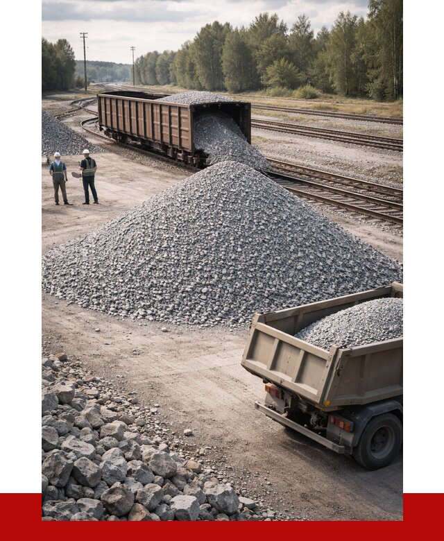 Железнодорожный щебень 20-60 в Зеленокумске от 1731 р. | ПРОНЕРУДЗлм