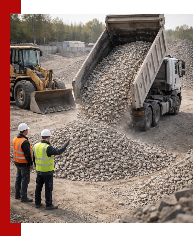 Вторичный щебень фракция 40–70 доставка в Зеленокумске