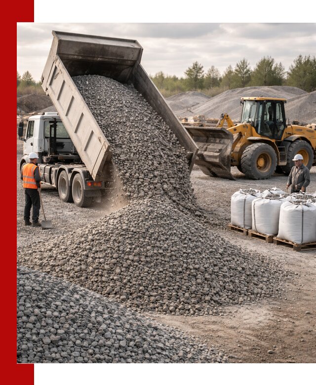 Бетонный щебень фракция 5–20 с доставкой в Зеленокумске