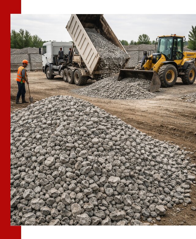 Доставка бетонного щебня фракции 40-70 в Зеленокумске