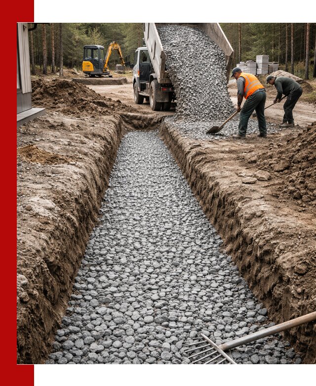 Щебень для дренажа с доставкой в Зеленокумске высокого качества