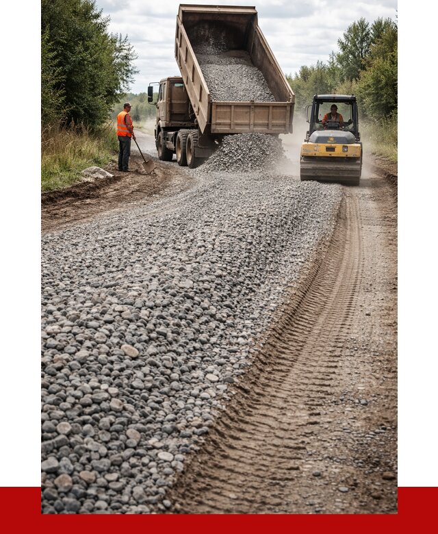 Щебень для отсыпки дороги в Зеленокумске от 2749 р. ПРОНЕРУДЗлм