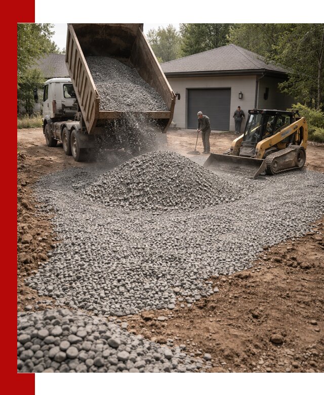 Щебень для парковки в Зеленокумске: доставка и укладка качественного материала