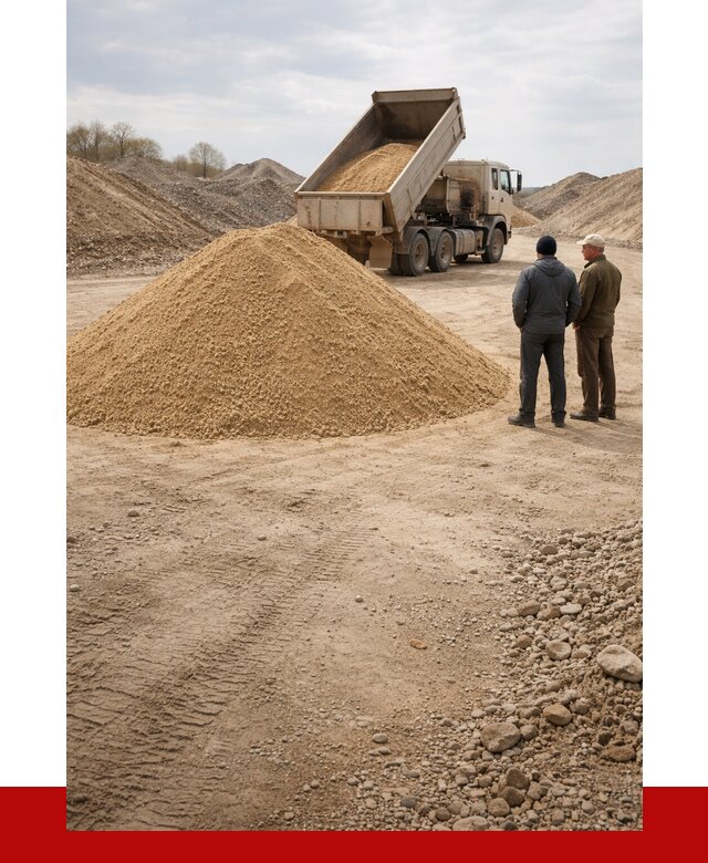 Карьерный песок крупнозернистый в Зеленокумске от 8655 р | ПРОНЕРУДЗлм