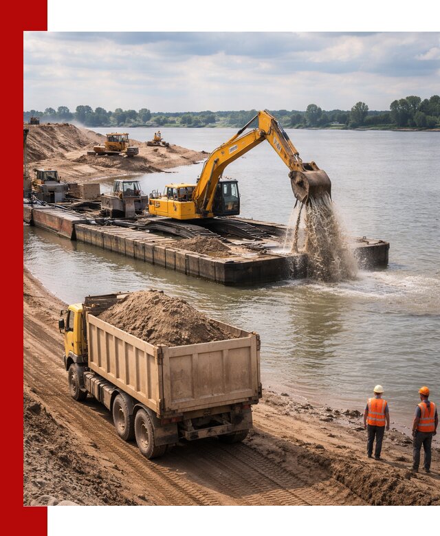 Намывной песок с доставкой в Зеленокумске оптом и в розницу