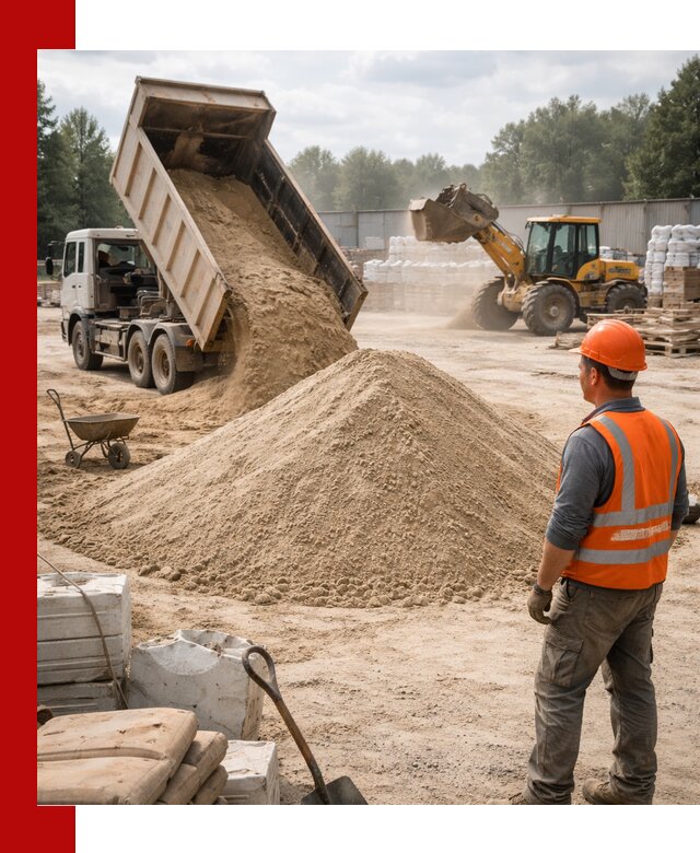 Доставка строительного песка с самосвалом в Зеленокумске