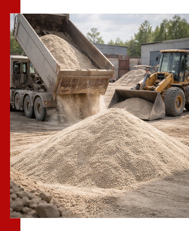 Кварцевый песок с доставкой в Зеленокумске для строительных работ