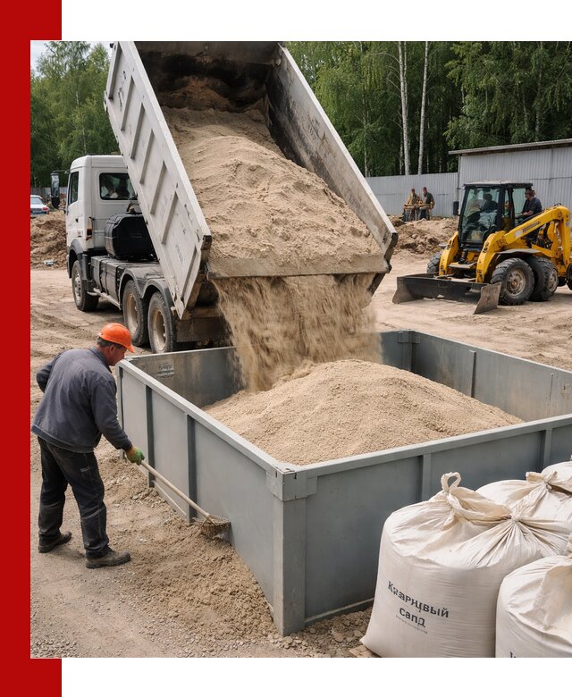 Кварцевый песок для фильтра в Зеленокумске — доставка и качество