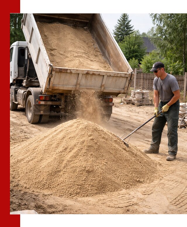 Доставка сухого песка самосвалами в Зеленокумске