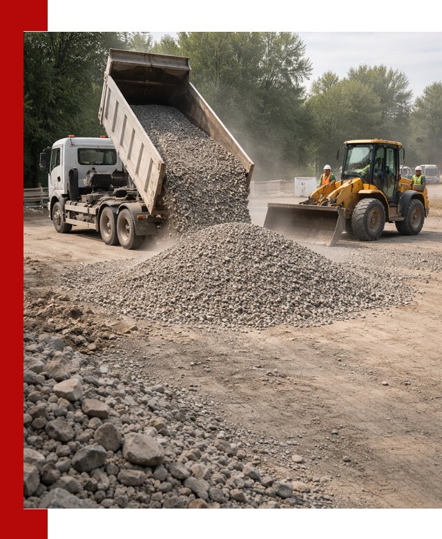 Гравий фракция 5–20 доставка в Зеленокумске оптом и в розницу