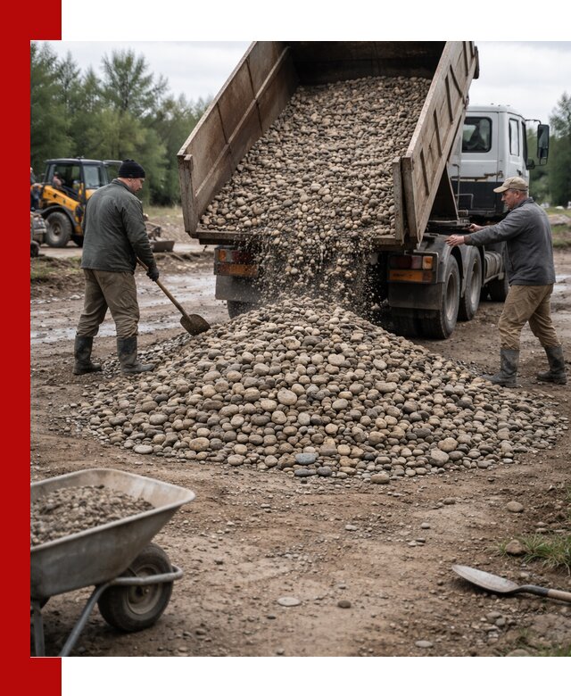 Доставка гальки речной оптом и в розницу в Зеленокумске