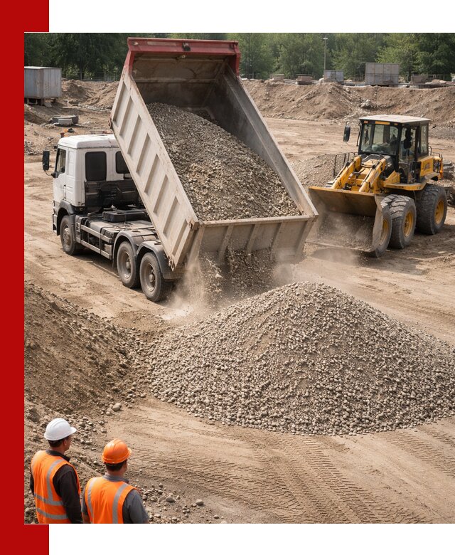 Щебень с песком (ЩГПС С2) с доставкой в Зеленокумске