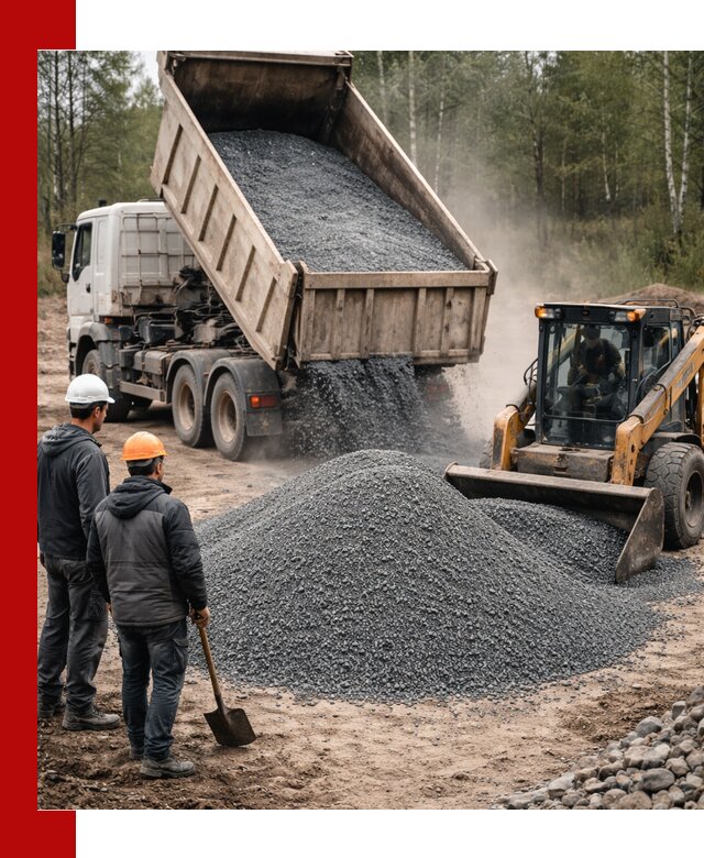 Гранитный отсев 0-5 с доставкой и разгрузкой в Зеленокумске