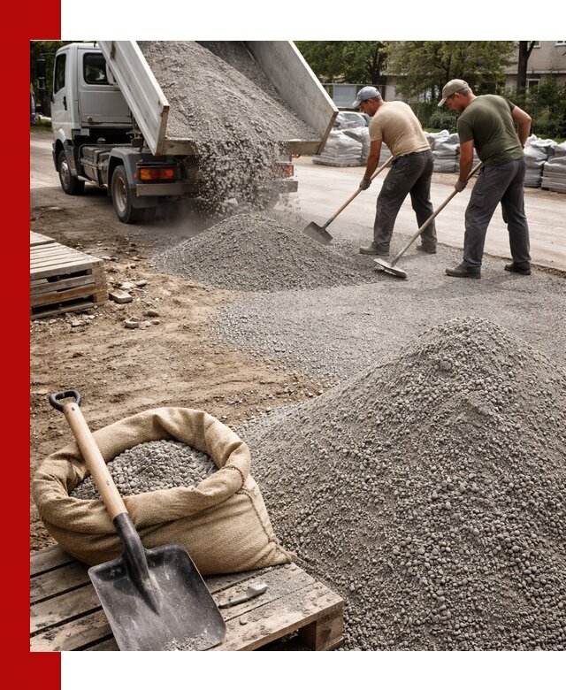 Отсев для тротуарной плитки в Зеленокумске — доставка и укладка