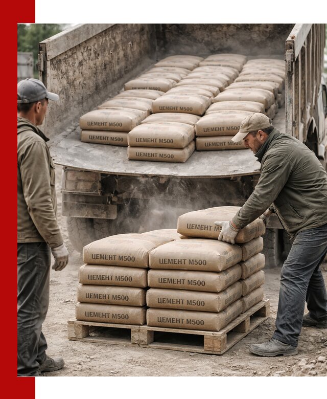 Цемент М500 с доставкой самосвалом в Зеленокумске