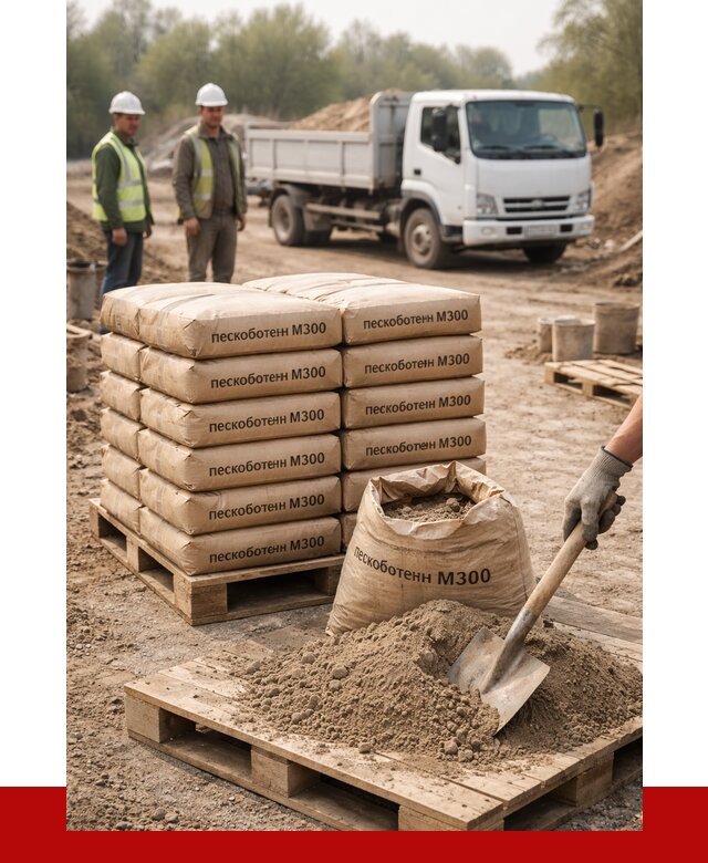 Пескобетон М300 в Зеленокумске с доставкой от 4735 р. за куб | ПРОНЕРУДЗлм