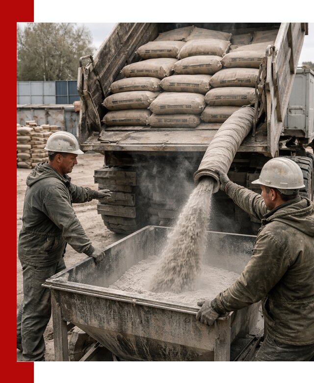 Доставка цемента М400 в Зеленокумске оптом и в розницу