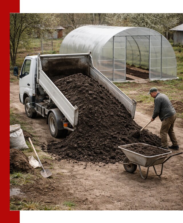 Чернозем для теплицы с доставкой в Зеленокумске