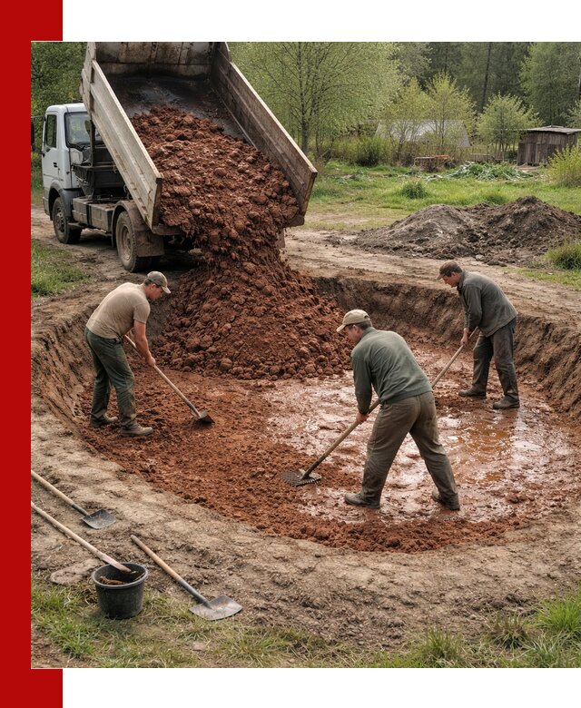 Купить качественную глину для пруда в Зеленокумске