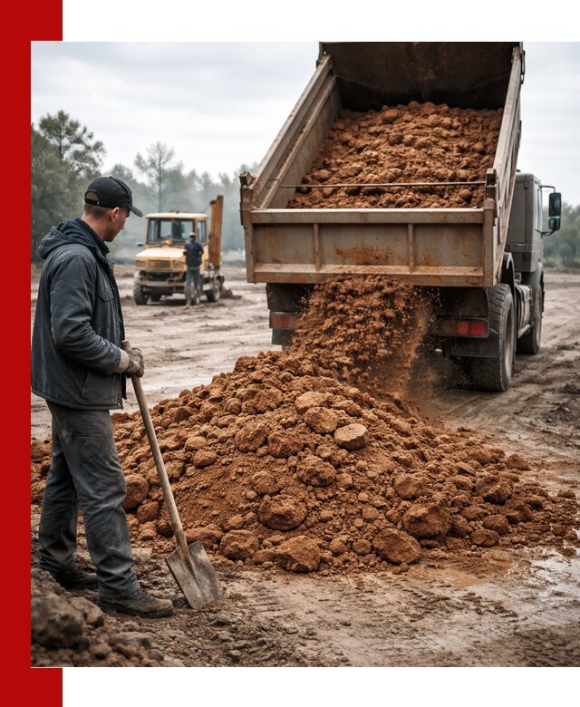 Глина для засыпки в Зеленокумске с доставкой самосвалами