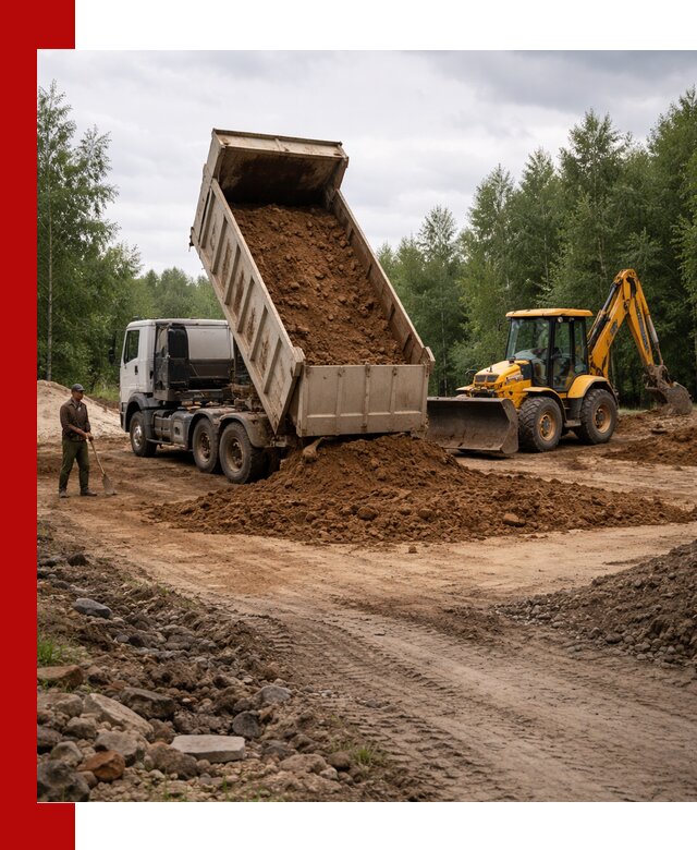 Доставка суглинка самосвалами в Зеленокумске подсыпка и планировка