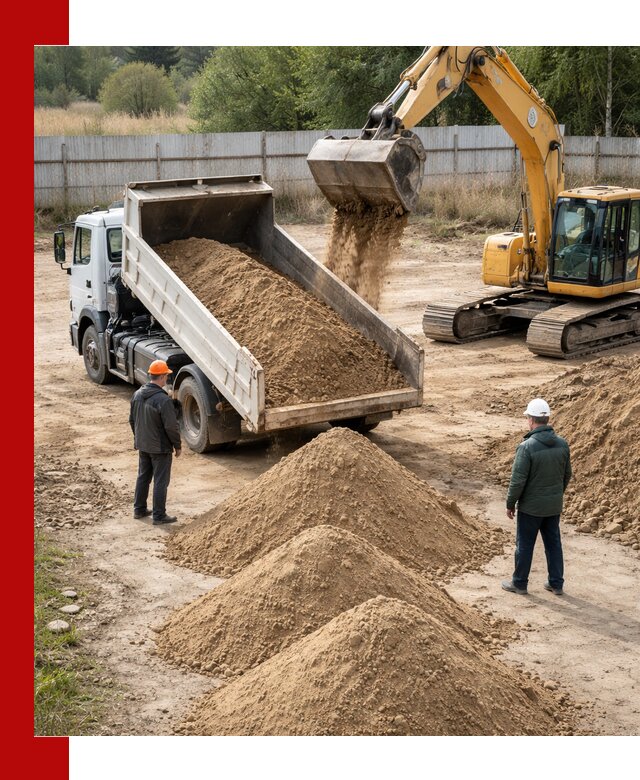 Доставка супеси вагонными и автопартиями в Зеленокумске