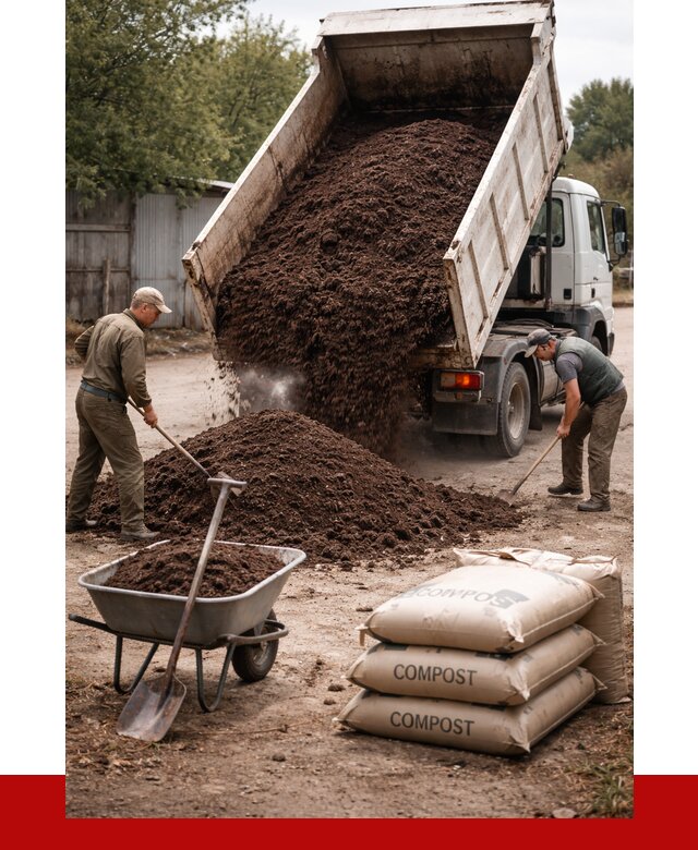 Купить компост в Зеленокумске от 4276 р. за куб с доставкой | ПРОНЕРУДЗлм