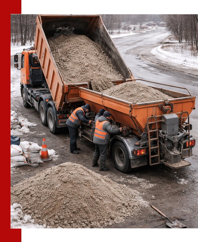 Поставка и вывоз пескосоля в Зеленокумске оптом и в розницу