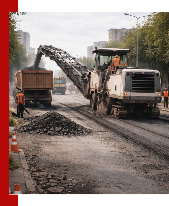 Фрезерованный асфальт в Зеленокумске — удаление и вывоз старого покрытия