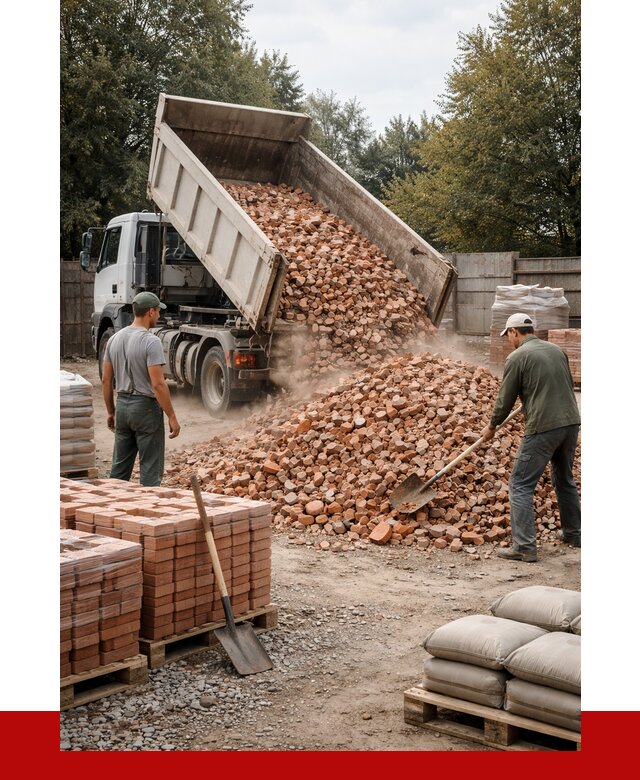 Бой кирпича в Зеленокумске с доставкой от 4276 руб/куб | ПРОНЕРУДЗлм