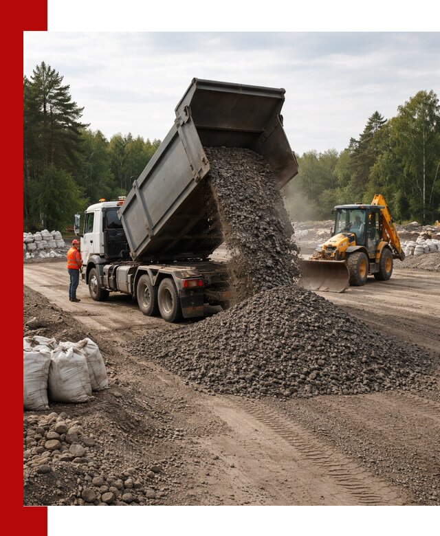 Доставка дробленого асфальта в Зеленокумске для дорожных работ