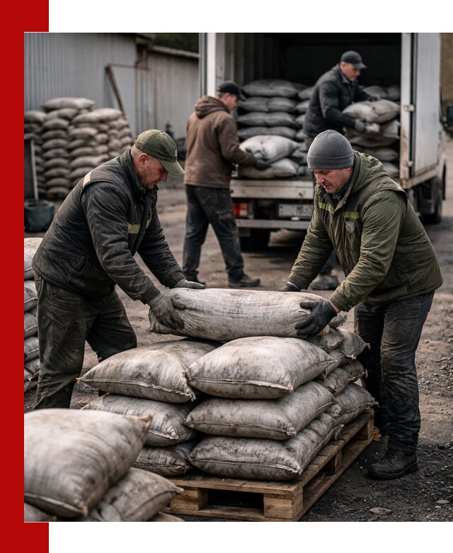 Доставка угля в мешках по выгодным ценам в Зеленокумске