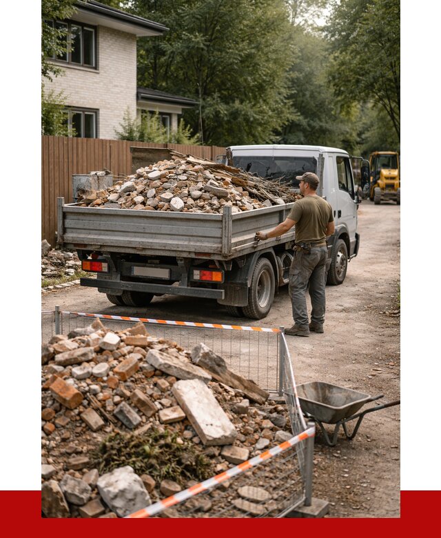 Вывоз строительного мусора с погрузкой в Зеленокумске от 7637 р | ПРОНЕРУДЗлм