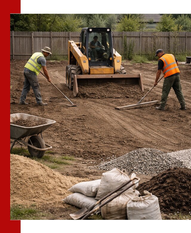 Выравнивание участка под строительство и благоустройство в Зеленокумске